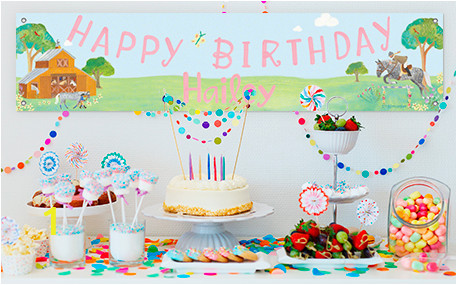 Birthday Party Wall Murals Kids Birthday Banners Gifts