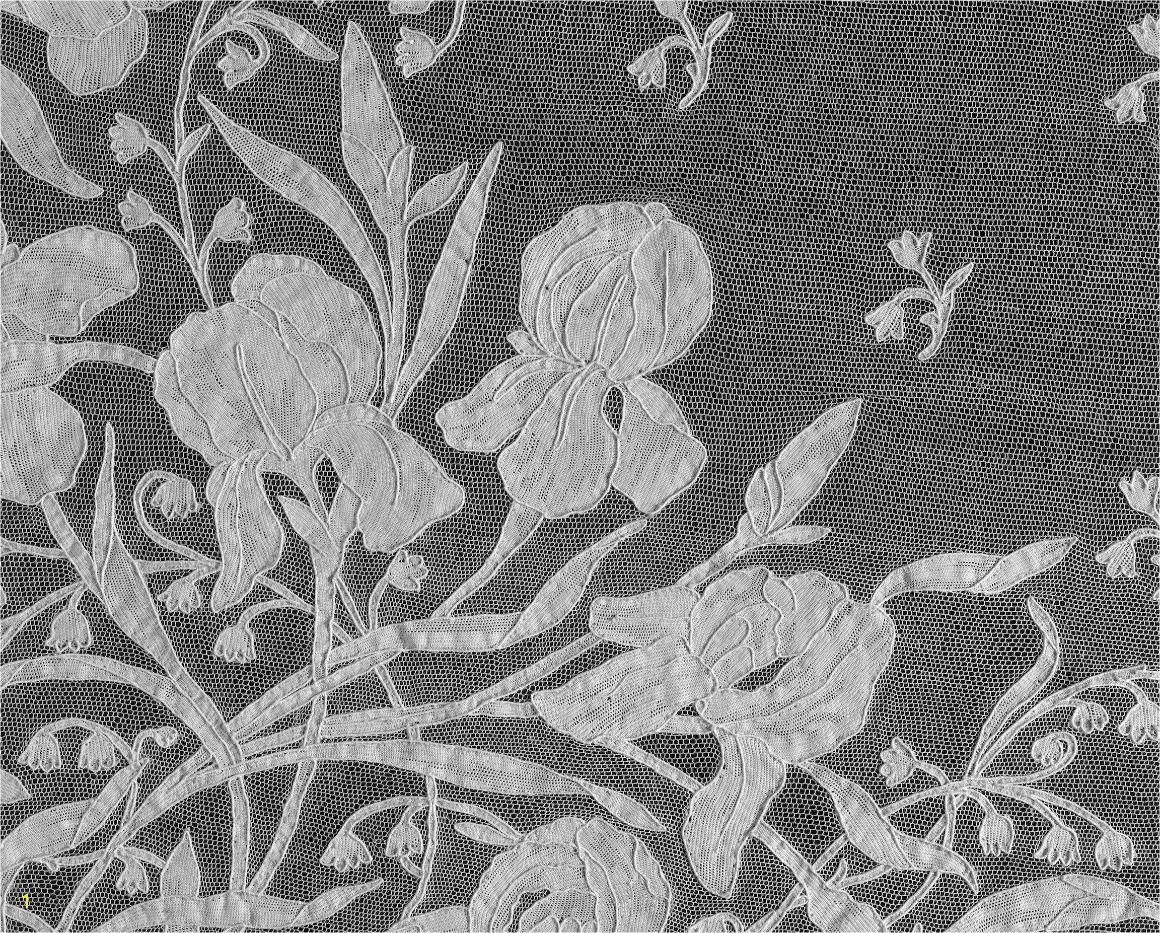 Black and White Flower Wall Mural Murals Of Italian Stole by V&a 3000mm X 2400mm