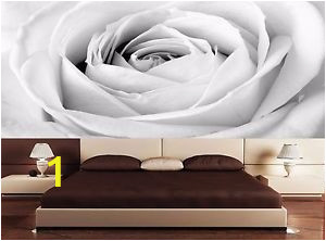 Black and White Rose Wall Mural Black and White Rose Close Up Photo Wallpaper Wall Mural