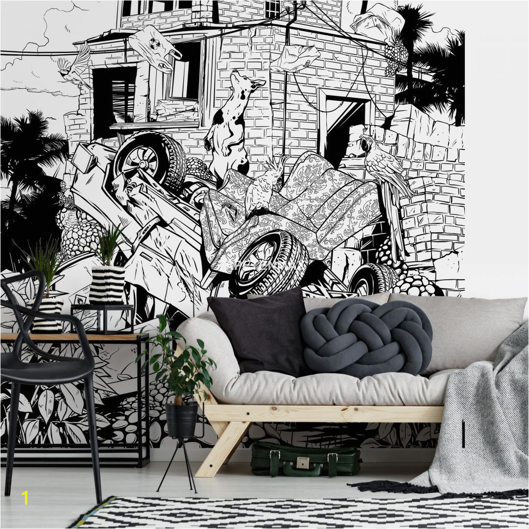 Black and White Wall Murals for Cheap Ft 6556 Fototapete Drawstore Pickup