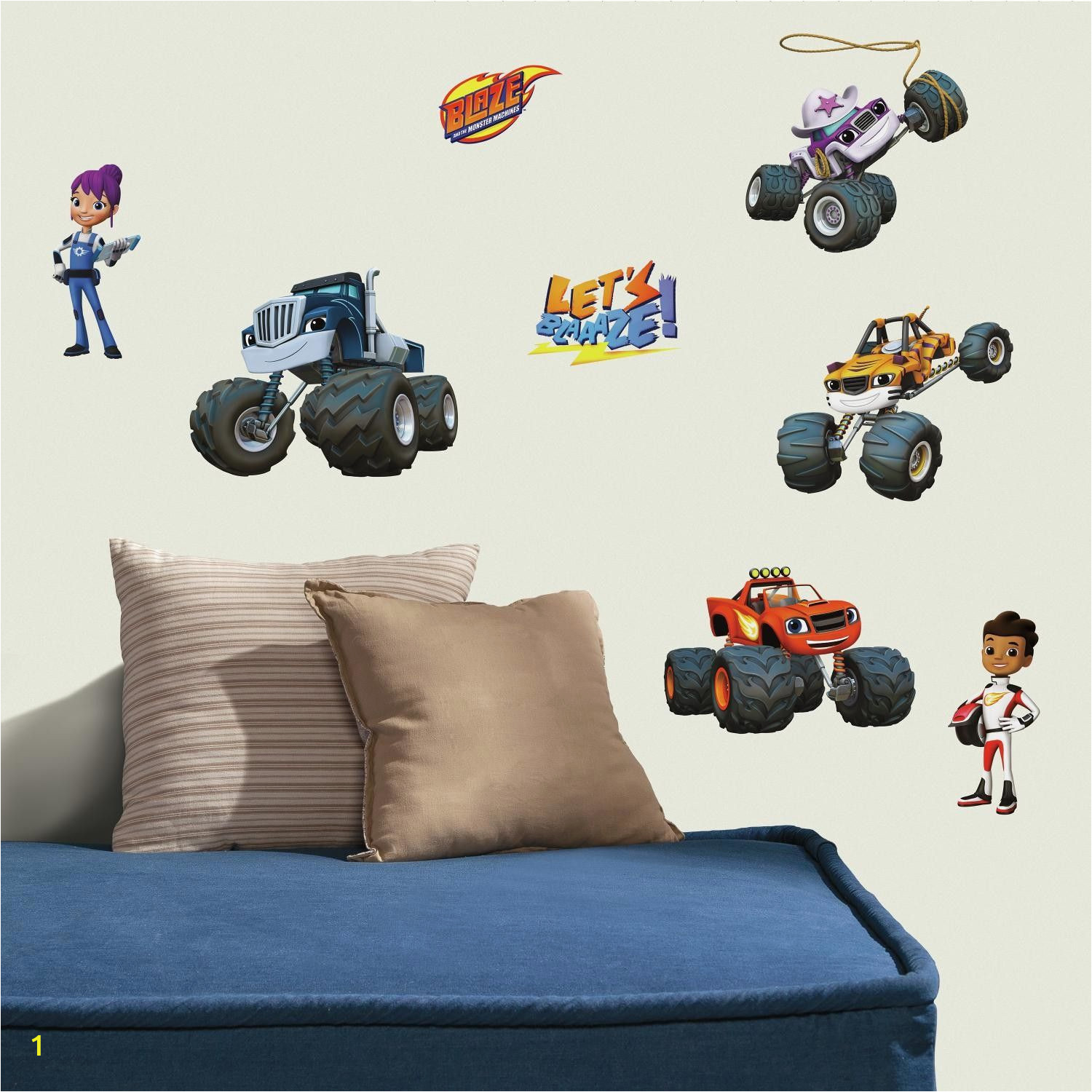 Blaze and the Monster Machines Wall Mural Blaze and the Monster Machines Peel and Stick Wall Decal