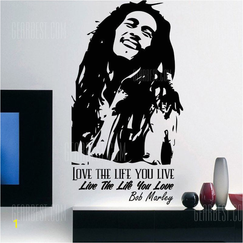 Bob Marley Wall Mural Wall Sticker Pvc Wallpaper Music Singer Famous Person Wall