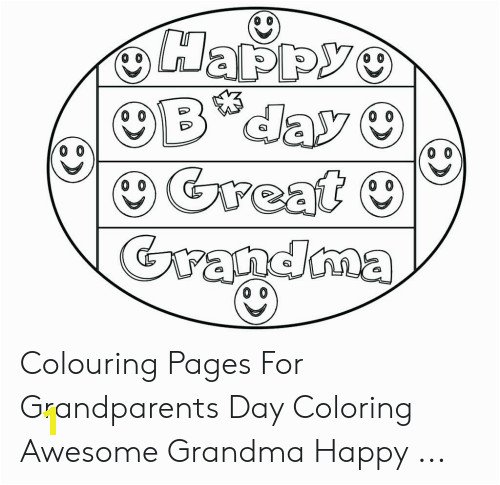 happy bday great grandma colouring pages for grandparents day coloring