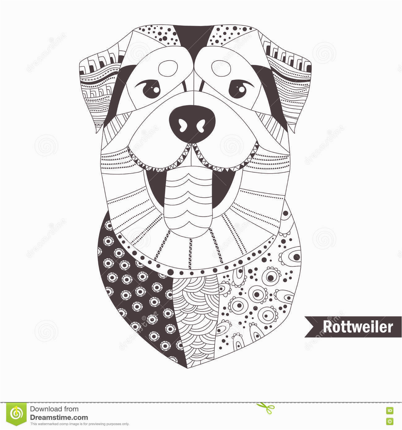 Border Collie Coloring Page Rottweiler Coloring Book Stock Vector Illustration Of Border Collie Coloring Page Rottweiler Coloring Book Stock Vector Illustration Of