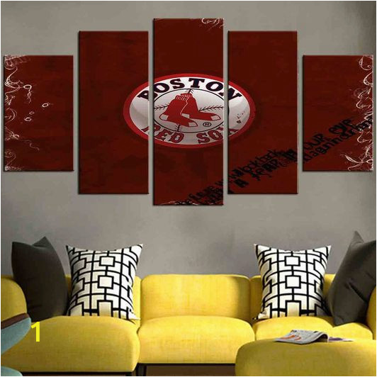 MLB Boston Red Sox 2 Logo Canvas