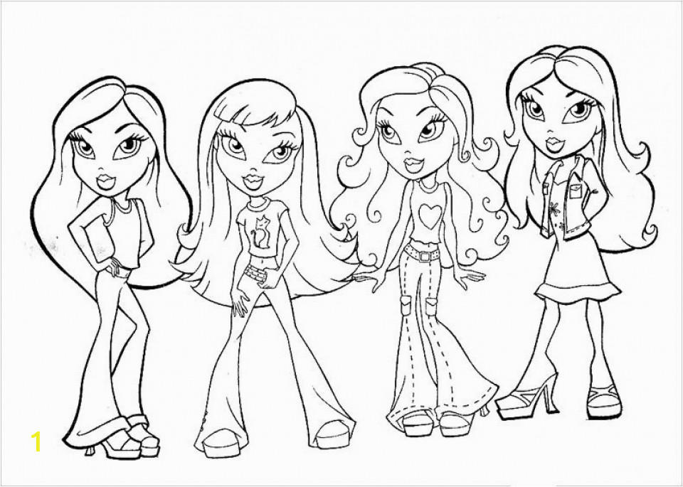 bratz coloring pages for girls agkh9