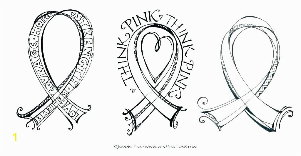free printable breast cancer ribbons ribbon coloring pages awareness page colon pink template canc