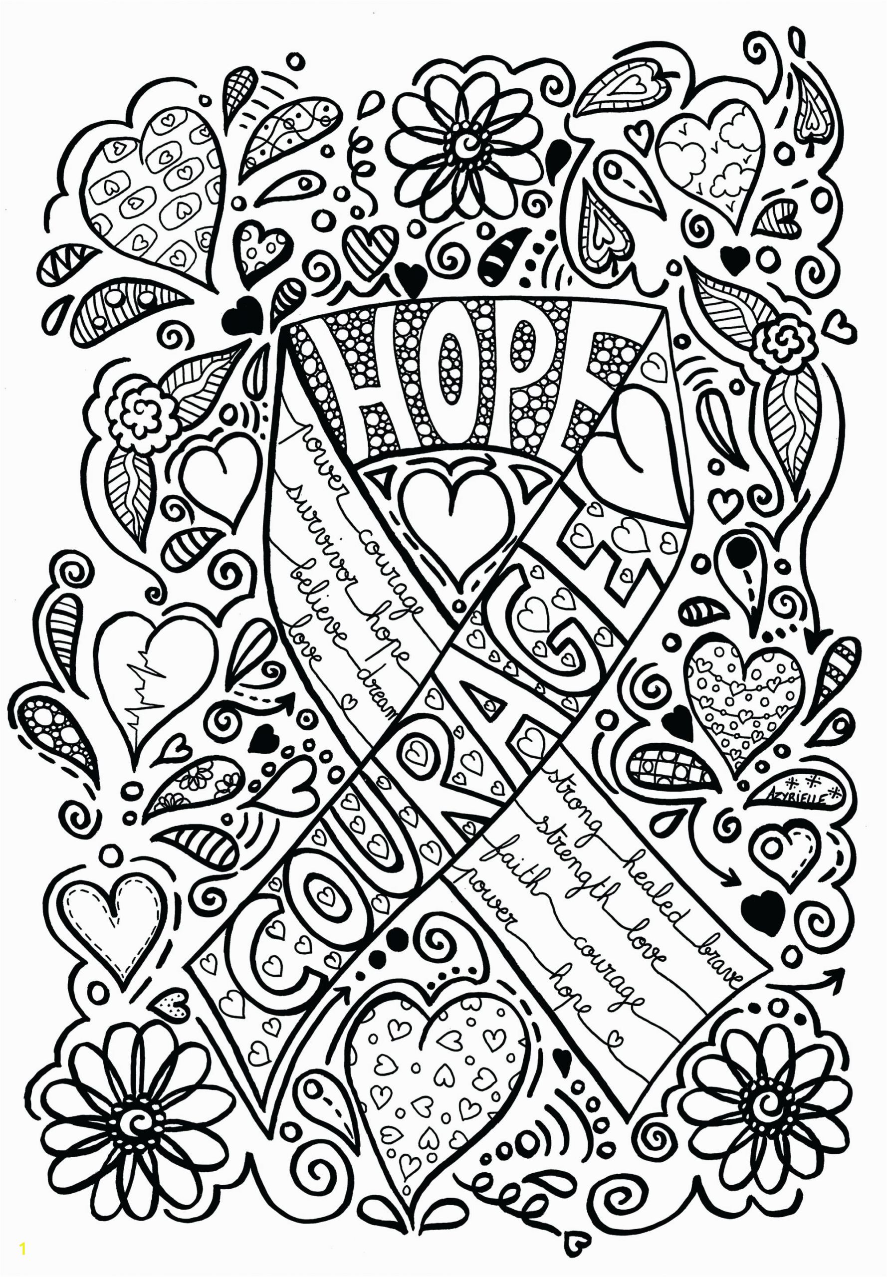 Breast Cancer Coloring Pages Printable Breast Cancer Ribbon Coloring Sheet – Champprint