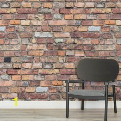 Brick Effect Wall Mural Mixed Brick Square Wall Murals