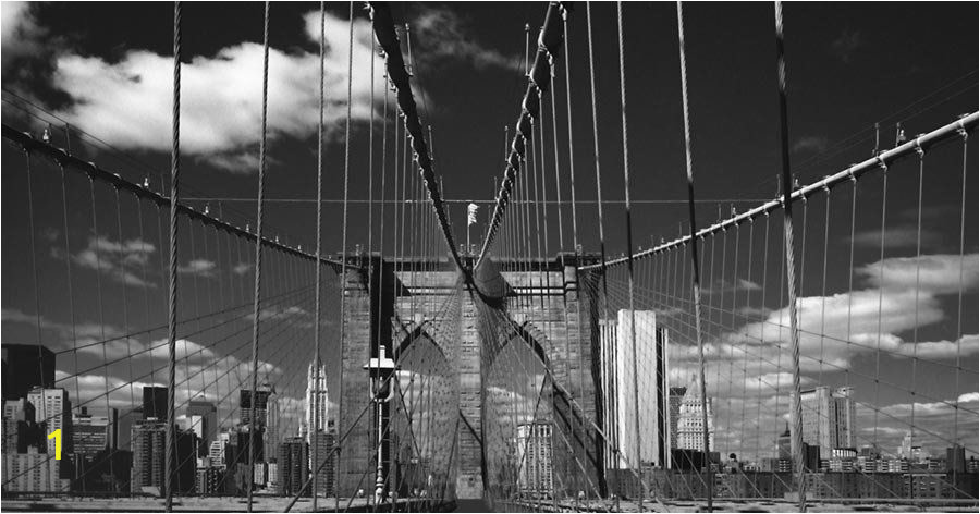 Brooklyn Bridge Black and White Wall Mural Brooklyn Bridge Stein Mural Wallpaper