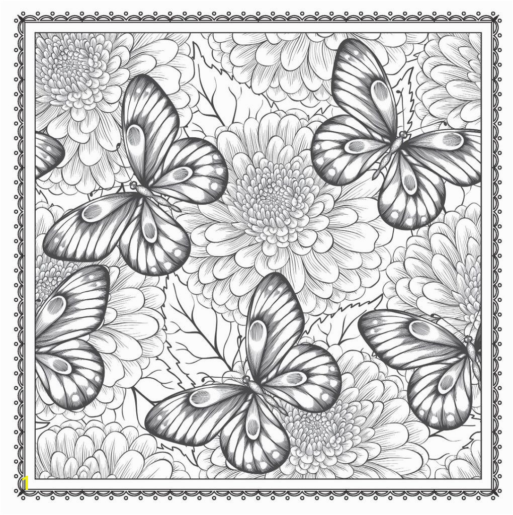 Butterfly Mandala Coloring Pages Garden Coloring Pages