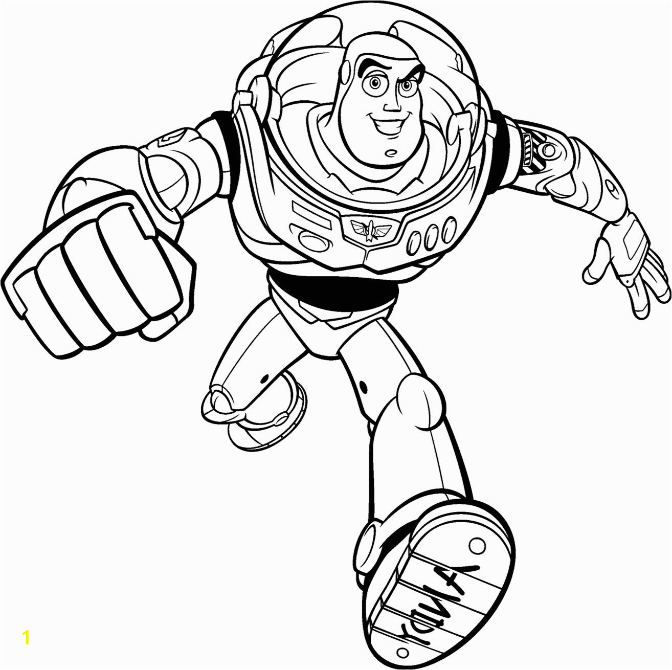 Buzz Lightyear Coloring Page