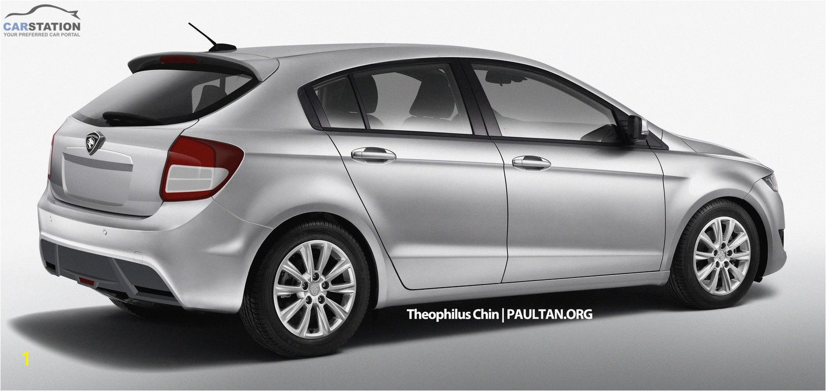 Cabela's Wall Murals Proton Preve Hatchback – A Sketch Of the Rear Carstation