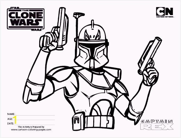Captain Rex Clone Trooper Coloring Pages Ausmalbilder Star Wars the Clone Wars Star Wars Druckfertig