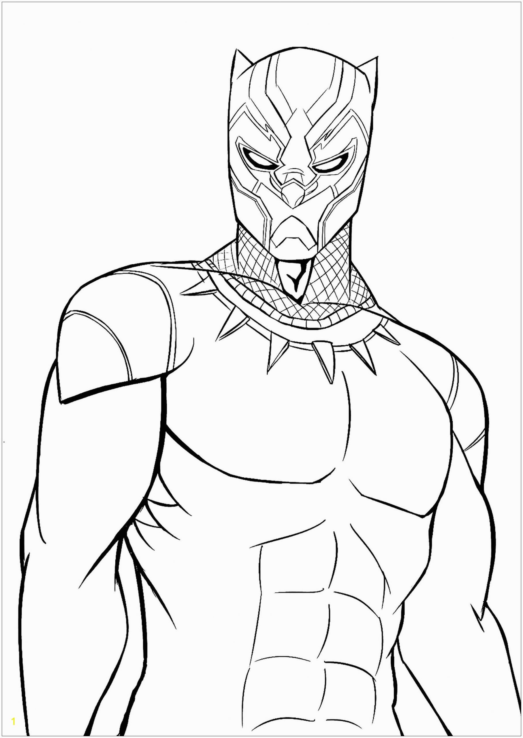 printable coloring page black panther