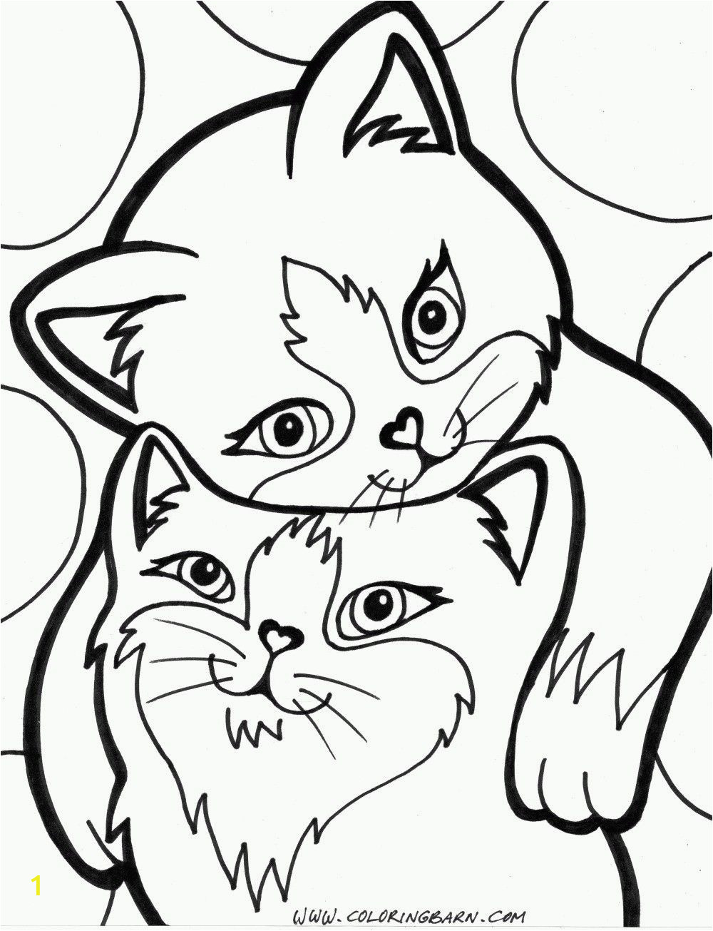 Cartoon Cat Coloring Pages Pinterest