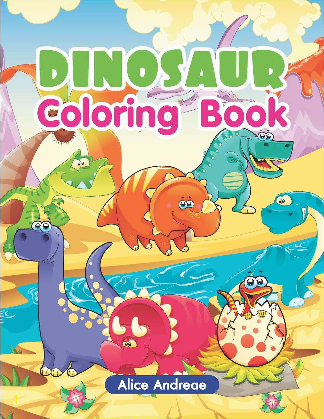 Cartoon Dinosaur Coloring Pages Dinosaur Coloring Book An Adult Coloring Book with Fun