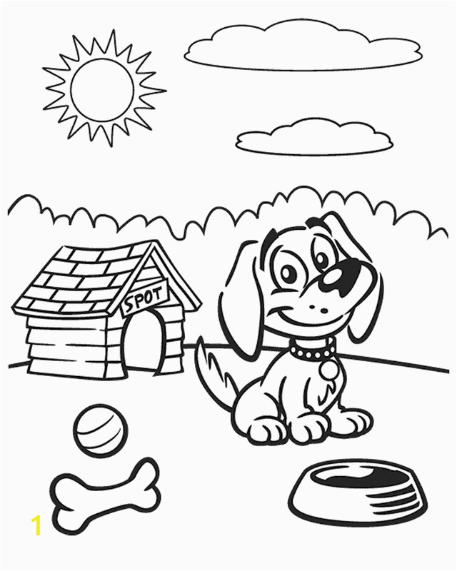 Cartoon Dog Coloring Pages Cartoon Coloring Pages