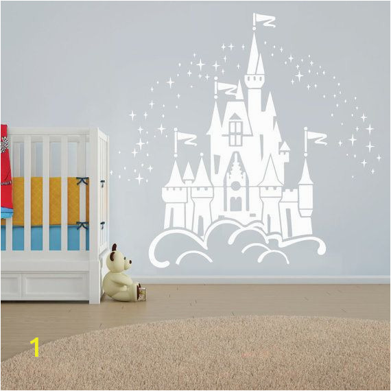 Castle Wall Mural Sticker Floating Disney Fairy Castle Wall Sticker Vinyl Decal Wall