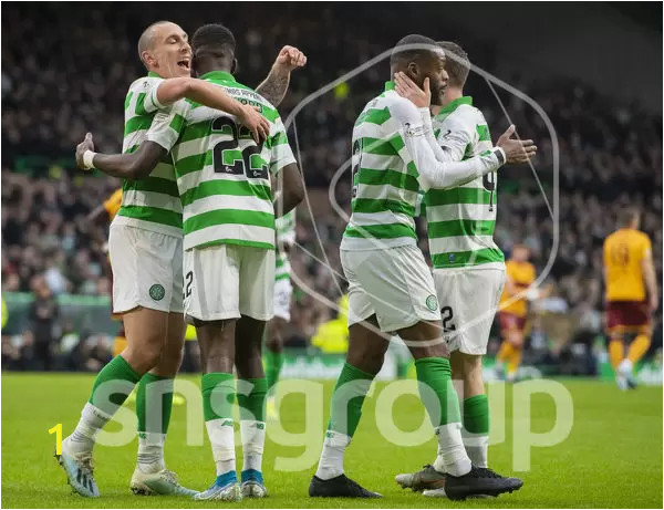 celtics odsonne edouard celebrates goal scott brown webp