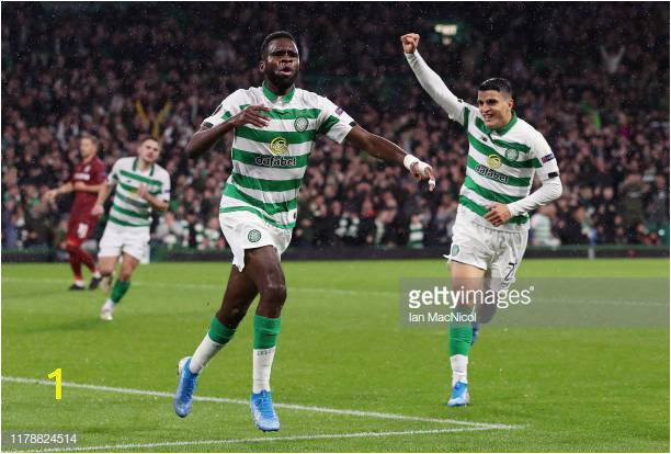 odsonne edouard of celtic celebrates after scoring his teams first picture id