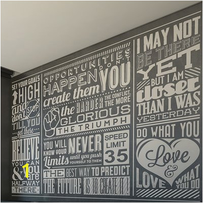 Chalk Quotes Wall Mural Brewster Home Fashions Chalk Quotes Wall Mural