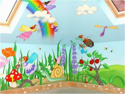 Childrens Wall Murals Ideas Fairy Mural Murals