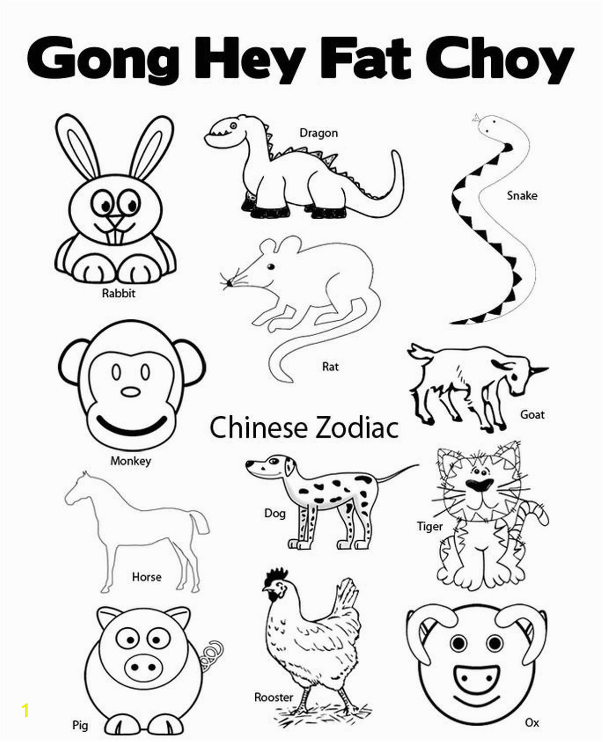 Chinese New Year Tiger Coloring Page Color Pages Chinese New Year Rooster Coloring Page Free