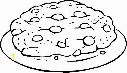 Chocolate Chip Cookie Coloring Page Big Chocolate Chip Cookie Coloring Page