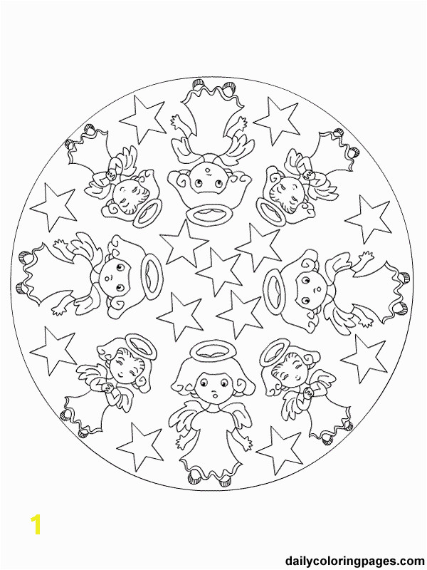 Christmas Mandala Coloring Pages Christmas Mandalas Coloring Pages for Kids and for Adults
