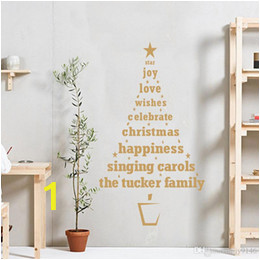 Christmas Wall Murals Uk Christmas Tree Wall Sticker Murals Quote Window Stickers Glass Wall Decorative Decals Shop and Home Decoration