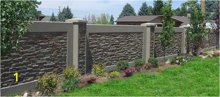 Cinder Block Wall Murals Residential Concrete Fence Walls