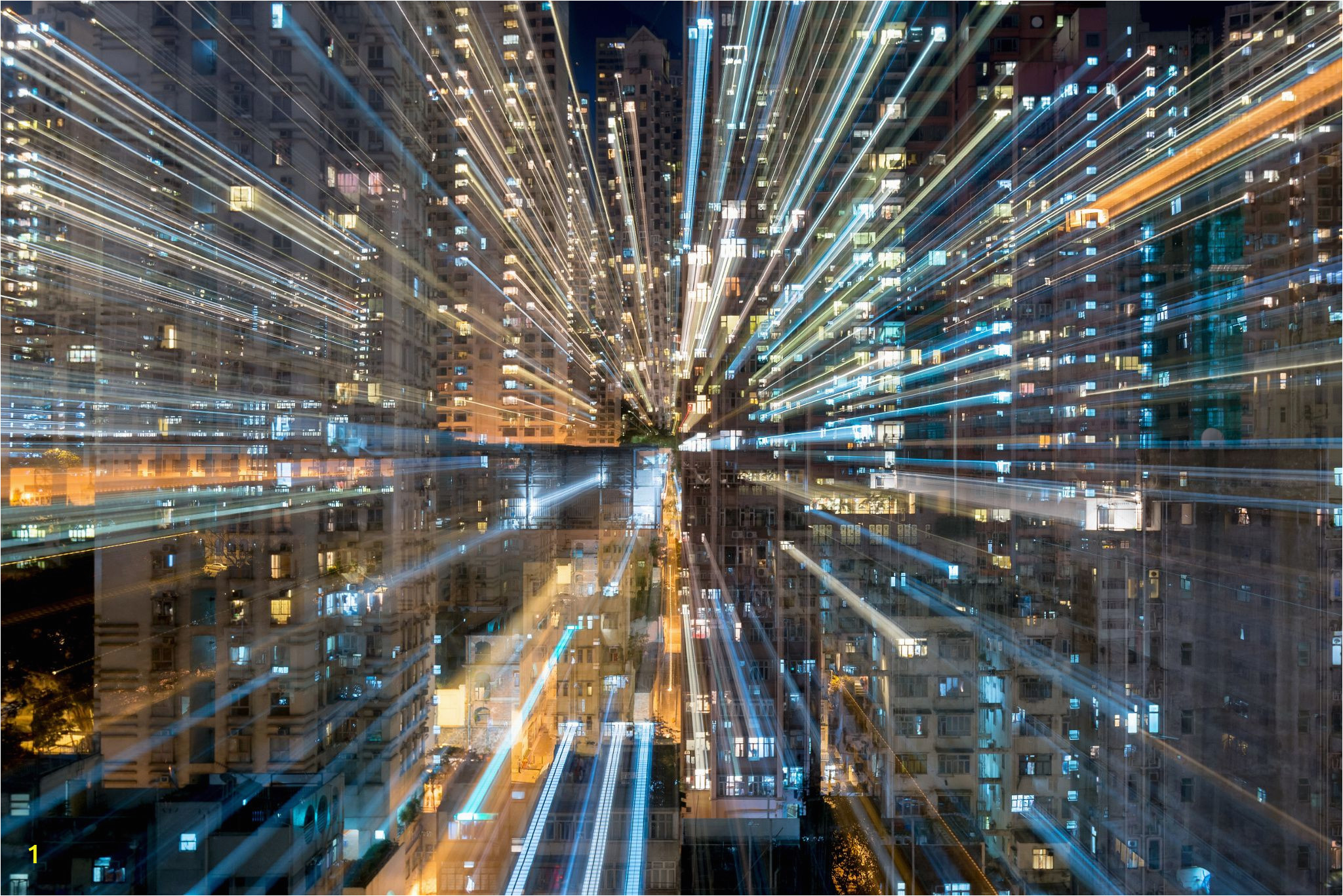 City Lights Wall Mural Shot From Balcony by Jay Lawler On 500px