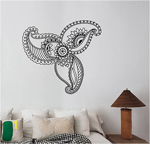 Classic Winnie the Pooh Wall Mural Amazon Henna Paisley Flower Wall Sticker Mehndi Floral