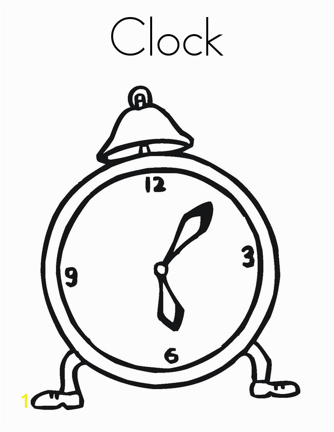 Clock Coloring Pages for Kids Free Printable Clock Coloring Pages for Kids