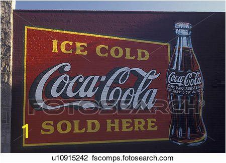atlanta ga georgia coca cola wall stock image u