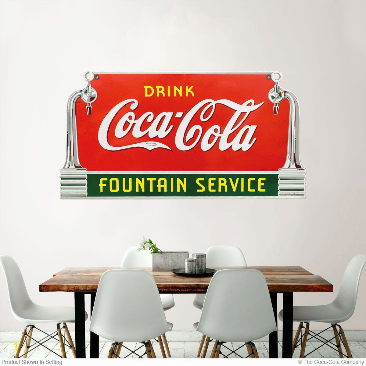 Coca Cola Wall Murals Drink Coca Cola Fountain Service Taps Wall Decal Deco Style