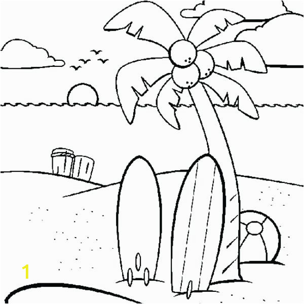 beach vacation two surfboard under the coconut tree coloring page pages to print fortnite