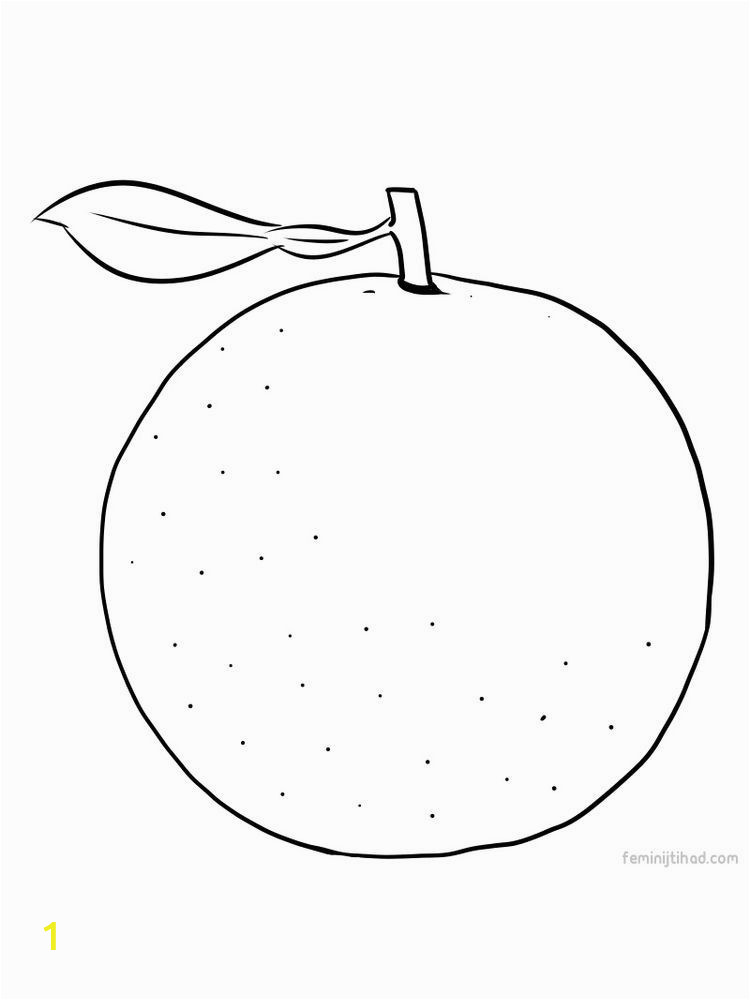 Coloring Page Of A Pear orange Coloring Page Print orange is One Of the Most