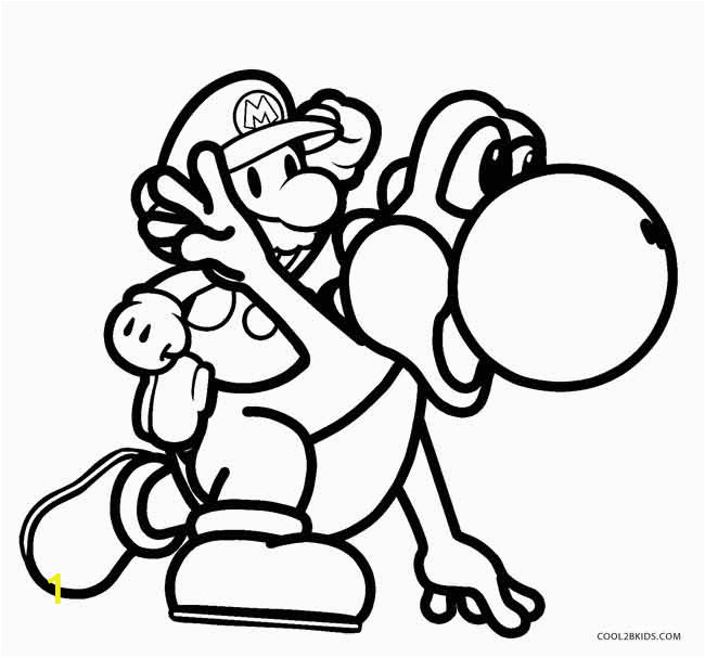 mario and luigi and yoshi coloring pages 5