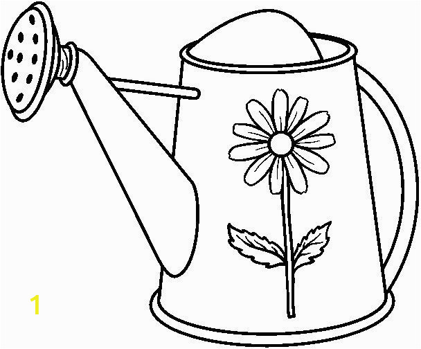 Coloring Page Watering Can Stitchery Pattern Coloring Page Ally Loves Using Her Own