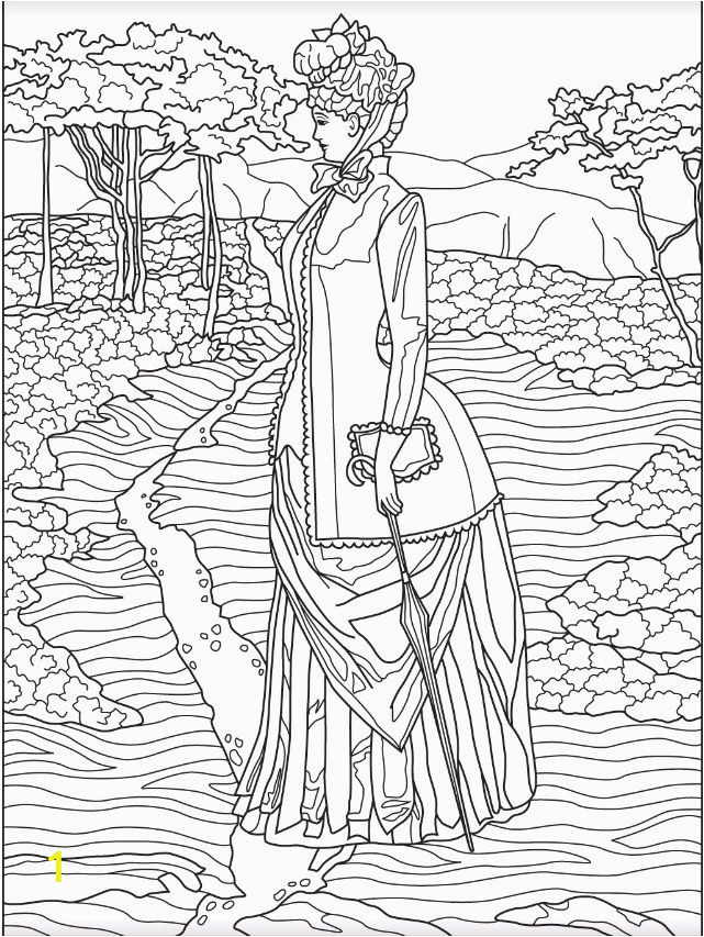 Coloring Pages for Adults Of People Victorian Woman Coloring Page