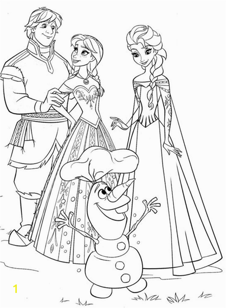 Coloring Pages for Kids Frozen Read Morecoloring Page Frozen Family