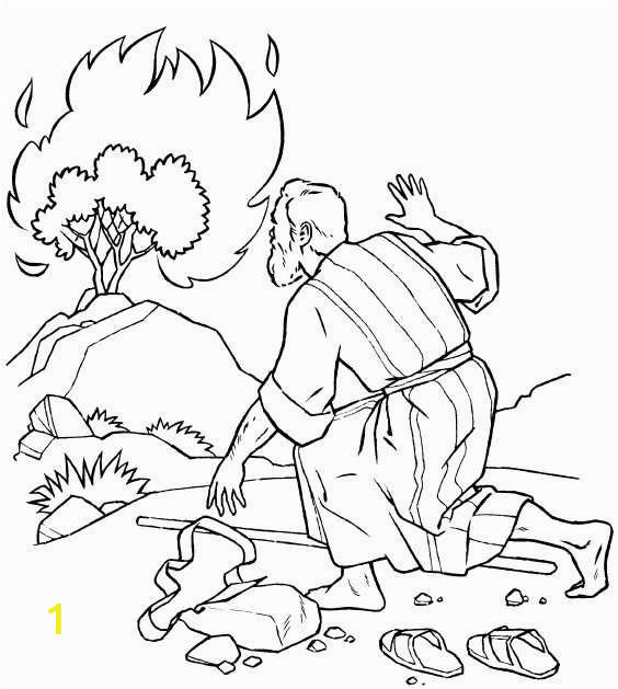 Coloring Pages for Moses and the Burning Bush Moses and Burning Bush Coloring Pages Google Search