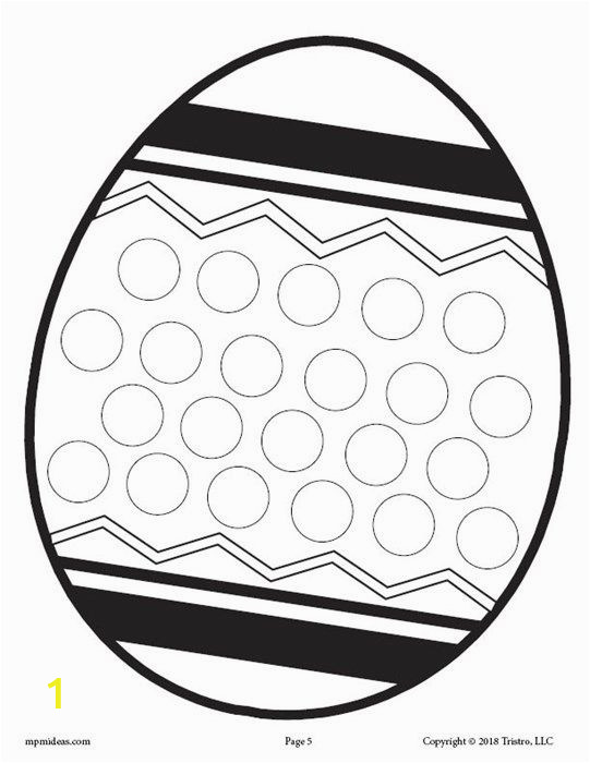 Coloring Pages Of An Egg 12 Spring Do A Dot Printables