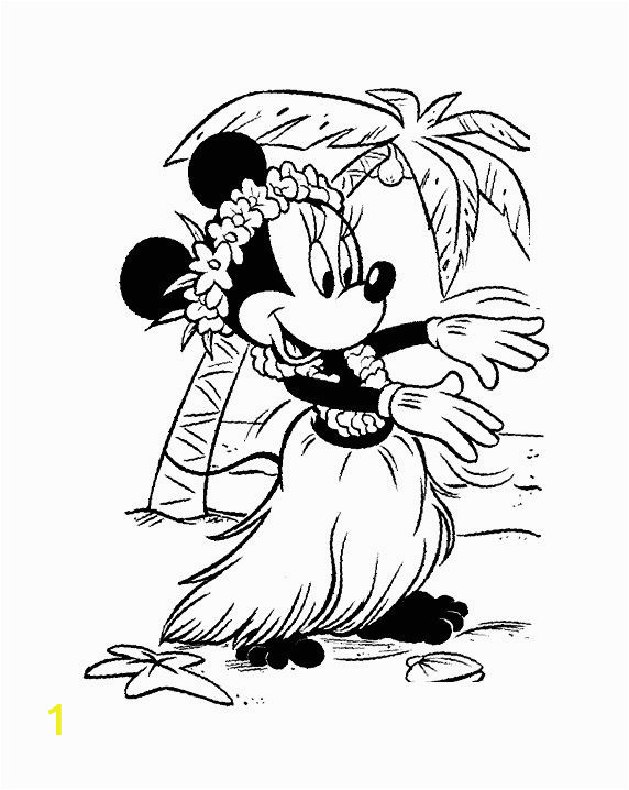 Coloring Pages Of Luau Coloriage  Imprimer Minnie 13 Satisfaisant Coloriage 