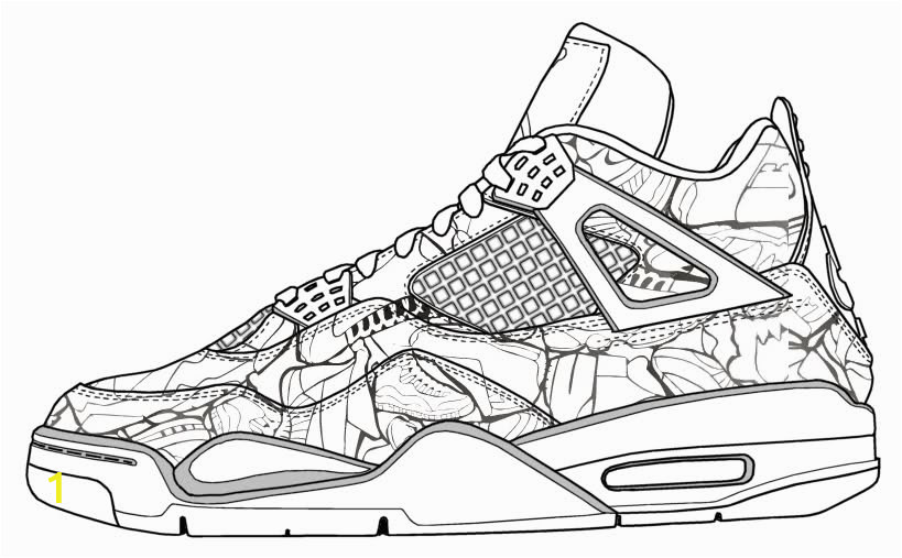 Coloring Pages Shoes Printable Jordan Shoes Coloring Page Clip Art Library