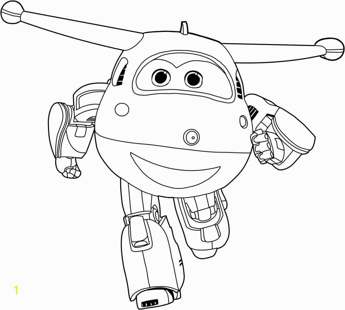 Printable Super Wings Coloring Page