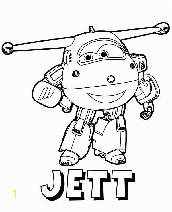 Jett Super Wings Coloring Pages