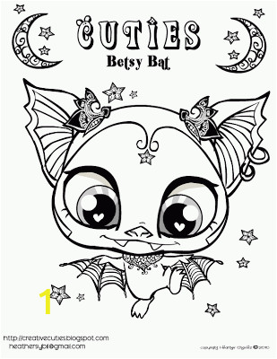 Combo Panda Coloring Page Creative Cuties Betsy Bat Free Printable Coloring Page